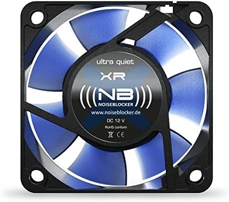 Noiseblocker NB-BlackSilentFan XR-2 60mm Silent Fan, 2200RPM, 14.7dBA, 5.5" x 2.36" x 0.98"...