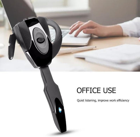 Headset, V5.0 Single Ear Bluetooth Headset with Noise Canceling Mic, Ultralight Rechargeable Cell Phone Earpiece Hands for Business Office Driving...