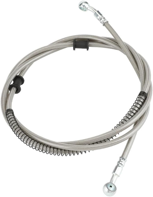 HIAORS 86" Stainless Braided Hydraulic Brake Hose Line for GY6 Kazuma Sunl Taotao Roketa Jonway Scooter Moped ATV Dirt Bike Go Kart Parts...