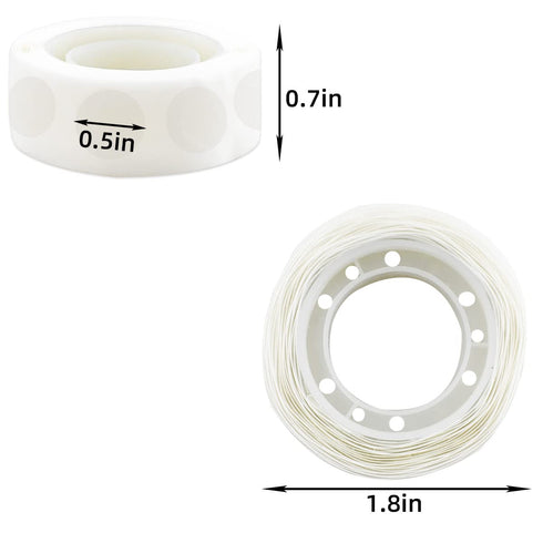 10 Rolls Clear Balloon Glue Point 1000 Pcs Double Sided Balloon Tape Removable Adhesive Dots for Party Wedding Scrapbook Decoration Sticky Dots fo...