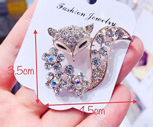 1 Piece Brooch Female Korean Version of Simple Fashion Fox Brooch, Sweater Coat Cardigan Accessories Pin Clothing Accessories...