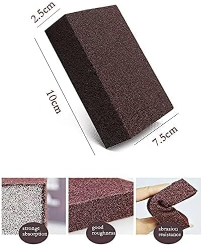 10 Pack Nano Carborundum Sponges Elite Nano Emery Sponges Cleaning Pads Carborundum Brusher and Rust Sand Scrubbers for Kitchen Cleaning Pots and ...