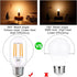 LED Tubular Bulb 4W,E26 Clear Edison Bulb,40W Equivalent 400 Lumens, Antique Edison Style LED Filament Light Bulbs,2700K Warm White Non Dimmable P...