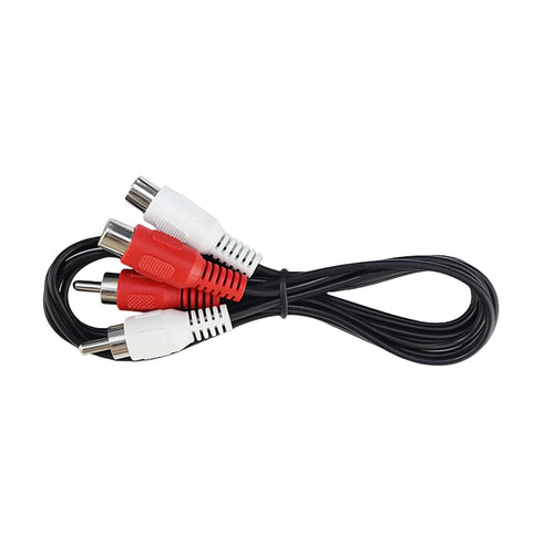 2 RCA to 2RCA Extension Cable 2-Pack, 3.3 ft RCA Cable 2 Male to 2 Female, 2RCA Stereo Audio Extender Cable for Speaker, Amplifier, Mixer, TV...