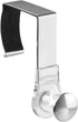 mDesign Modern Metal and Plastic Office Over The Cubicle Storage Organizer Hooks - Wall Panel Hangers for Hanging Accessories, Coats, Hats, Purses...