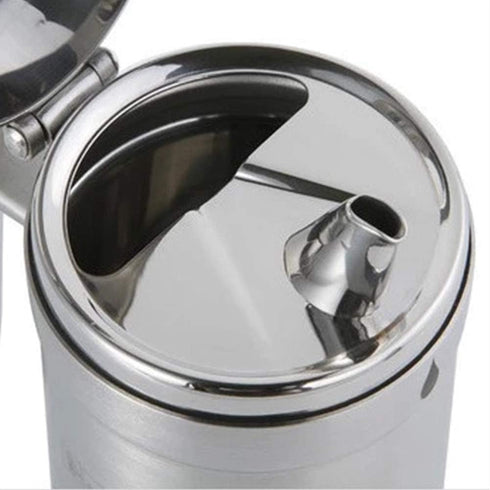 Oil Can Stainless Steel Olive Oil Dispensers Bottle, 550ML Oil Dispenser Pot Leak Proof Oil Salad Storage Oil Bottles Oil Container with Lid for K...