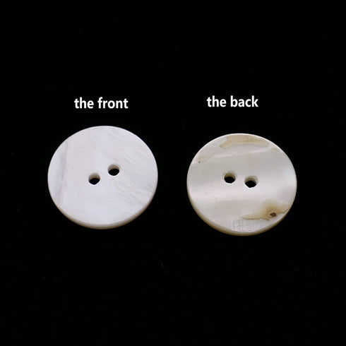 Leekayer 22 Pieces Genuine White Mother of Pearl Blazer Buttons Suit Buttons Set 20mm 15mm Natural White MOP Shell Buttons Bulk for Men (White MOP...