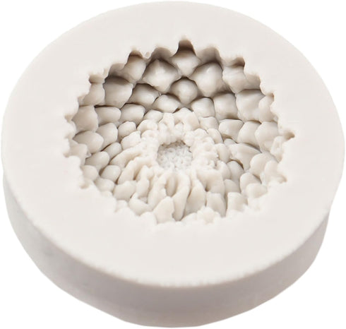 Chrysanthemum Flower Silicone Mold Flower Fondant Molds For Flower Cake Decoration Chocolate Candy Cupcake Topper Sugar Craft Polymer Clay Gum Pas...