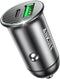 USB-C Car Charger Adapter, Dual Ports Fast Charging PD 60W + QC3.0 30W Mini All-Metal Cigarette Lighter USB Charger Universal for iPhone13/Pro Max...