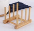 2Pcs Home Kitchen Natural Bamboo Slip Drain Dish Rack, Bamboo Wood Plates Rack/Pans/Cups Dish Rack...
