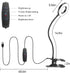 LED Desk Lamp Clip on Light with 3 Color Modes 10 Brightness Ring/Clamp Light 360° Flexible Gooseneck Dimmable Eye Protection Desk Light Desk Lamp...