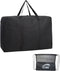 Black Large Storage Bags, 150L Waterproof Foldable Travel Duffle Bag with Reinforced Handles, Oversized Heavy Duty Moving Bags, for Bed Organize C...