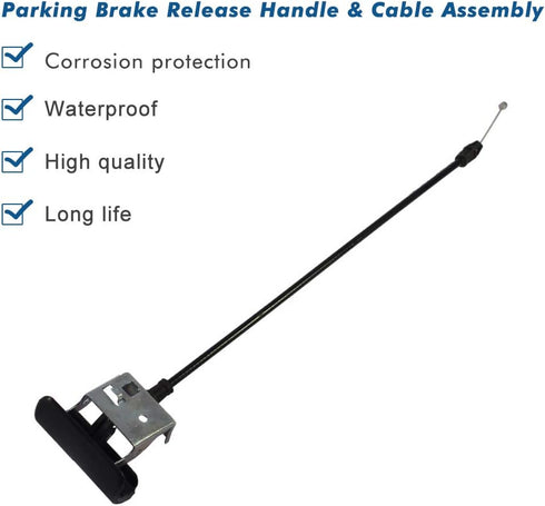 Parking Brake Release for Silverado Tahoe Suburban Avalanche GMC Sierra Yukon Denali Parking Brake Cable with Handle Replace 924-305 15226277...
