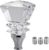 Crystal Diamond Shape Car Gear Stick Shift Shifter Knob Universal fit for Most Manual Transmission or Automatic Transmission Without Lock Button, ...