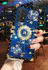 for Samsung Galaxy S21 Ultra Bling Case Fashion Square Bling Diamond Glitter Soft Trunk Cover with Ring Holder Kickstand Phone Skin,Gold...