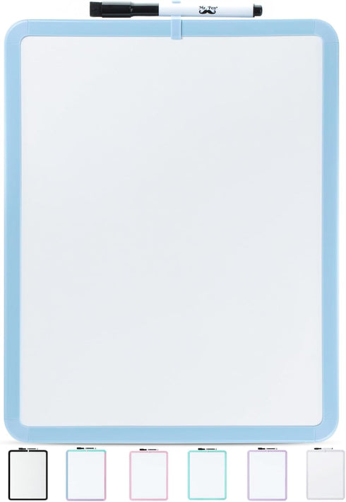 Mr. Pen- Dry Erase Board, 14” x 11” with a Black Dry Erase Marker, Blue Frame, Small White Board for Kids, Students, Small Dry Erase Board, Mini W...