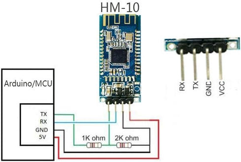 DSD TECH HM-10 Master and Slave Bluetooth 4.0 LE iBeacon Module Compatible with iPhone and iPad with 4 PIN Dupont Cable for Arduino...