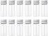 12Pcs Sealed Glass Bottles, 10ml Sample Vials, Small Empty Transparent DIY Crafts Vials with Aluminium Caps for Liquids, Powder, Seeds...