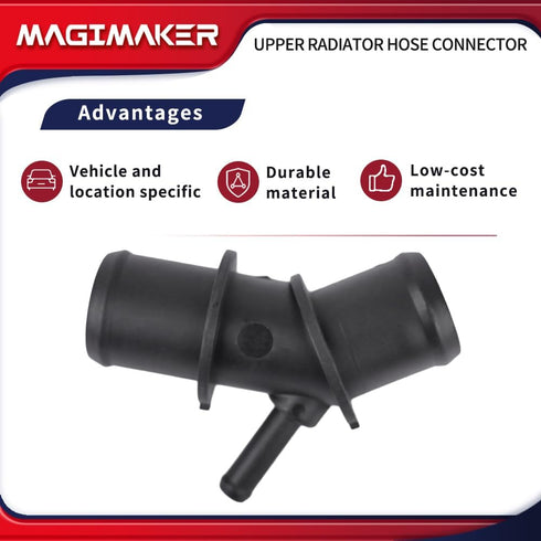 Radiator Upper Hose Connector Coolant Pipe Adapter Compatible with Toyota RAV4 2009 2010 2011 2012 Replace 16571-0V020 16057-36011 165710V020 1605...