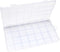Eppingwin 28 Grids Bead Organizer, Craft Organizers and Storage, Acrylic Organizers, Plastic Bead Organizer Box for Crafts Organizing Storing...