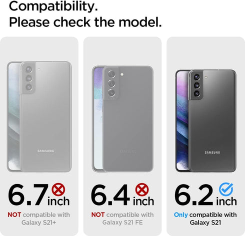 Spigen Thin Fit Designed for Galaxy S21 Case (2021) - Black...