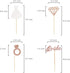 36PCS Bridal Shower Cupcake Topper, Diamond Ring Wedding Dress Cupcake Picks for Wedding Engagement Bridal Shower Decorations Bachelorette Party...