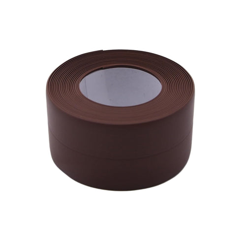 Waterproof Caulk Tape Sealant Strip, 1.5"W x 10.5'L PVC Sealing Tapes for Kitchen Bathroom Bathtub Countertop Toilet Sink (Brown)...