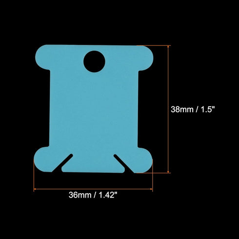 HARFINGTON 200pcs Embroidery Floss Bobbins, 1.5" x 1.4" with Thread Clips Plastic Floss Bobbins Cardboard for Cross Stitch Thread Organizer Holder...