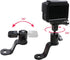 SUREWO Aluminum Motorcycle Rearview Mirror Mount Bracket Holder Compatible with GoPro Hero 12/11/10/9/8/7/6(2018)/5 Black APEMAN AKASO TENKER Camp...