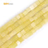 GEM-Inside 4mm Natural Lemon Green Stone Semi Precious Square Healing Beads for Jewelry Making DIY Handmade Craft Supplies 15"...