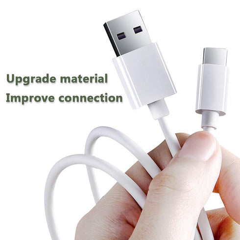6ft USB-C to USB-A Fast Charger Cable for iPad Pro, Galaxy, MacBook Air, Nintendo Switch, Pixel, LG, Sony, OnePlus...