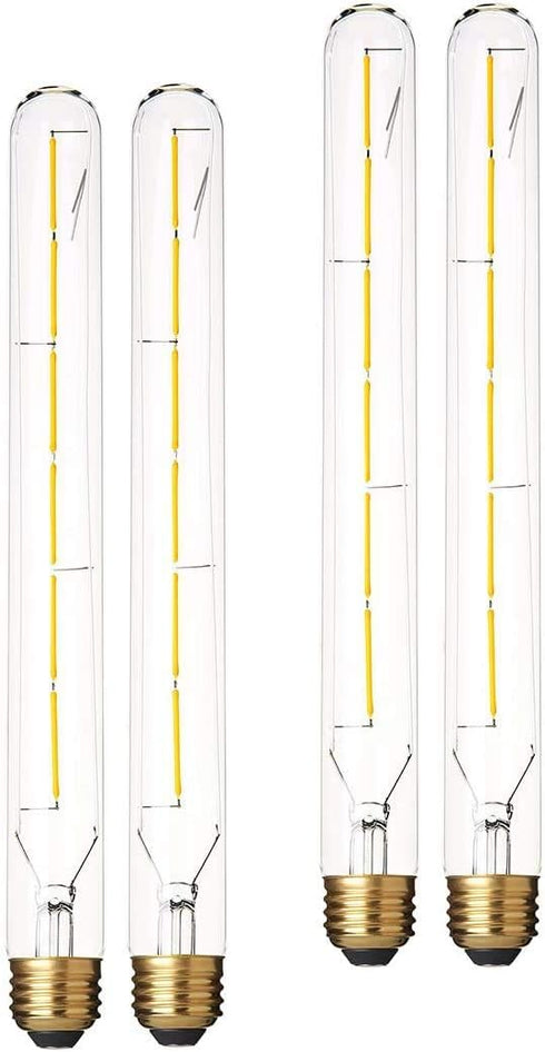 Dimmable Edison T10(T30) LED Tubular Bulb 6W,Warm White 2700K,T300 Long Tube Light Bulbs,Vintage LED Filament Bulbs 60 Watt Equivalent,E26 Base, 5...