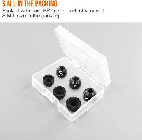 Memory Foam Eartips Replacement for Raycon The Everyday Bluetooth Wireless Earbuds Earpad Ear Tips...