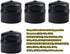 532104757 Rubber Wheel Axle Hub Caps Compatible with Husqvarna Huskee Poulan Crafstman Ryobi Roper Lawn Mower, Tractor, Snow Blower, Replaces 5321...