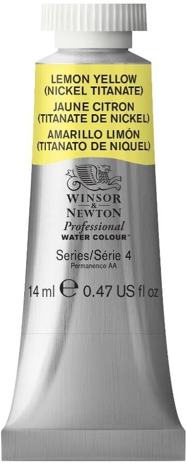 Winsor & Newton Professional Water Colour Paint, 0.47-oz Tube, Lemon Yellow Hue...