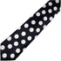 White and Black Polka Dot Tie Necktie Unisex...