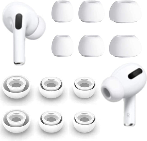 ALXCD 6 Pairs Ear Tips Compatible with AirPods Pro 2nd Gen Earbuds, S/M/L Sizes Silicon Earbud Tips Eargel Replacement Eartips, Compatible with Ai...