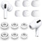 ALXCD 6 Pairs Ear Tips Compatible with AirPods Pro 2nd Gen Earbuds, S/M/L Sizes Silicon Earbud Tips Eargel Replacement Eartips, Compatible with Ai...