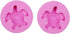 2 Pcs Sea Turtle Silicone Molds, Marine Animal Turtle Fondant Molds, Tortoise Chocolate Cake Decorating Molds for Kitchen Baking Cupcake Topper Ca...