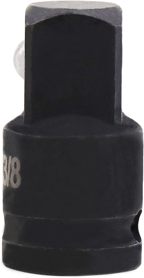 Impact Socket Adapter and Reducer 1/4 Inch Drive F to 3/8 Inch M, Chrome Molybdenum Steel Converter for Auto Construction...