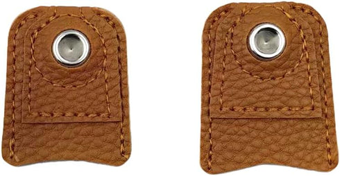 CTFRQC 2 Pieces Leather Thimble Hand Sewing Thimble Finger Protector Thimble Finger Pads for Knitting Sewing Quilting Pin Needles Craft Accessorie...