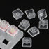 20 pcs Keycaps Replacement DIY Crystal Not Transparent Profile Blank Backlit Accessory Mechanical Professional Printed Cover Gaming Translucent No...