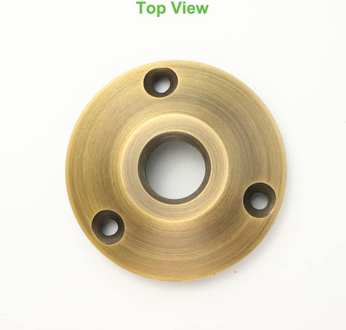 Sturdy Cast Brass Surface Mounting Plate Low Voltage Landscape Lighting Accessories Antique Bronze 2pcs...