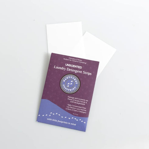 Travel Pack | Premium Unscented Laundry Detergent Sheets (2 Strips Per Pack, 12 Loads) | Plastic-Free & Non-Toxic Laundry Detergent | Liquidless L...