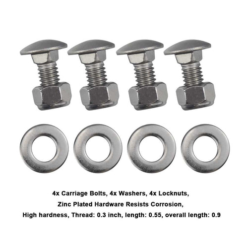 784-5581A Carriage Bolts Nuts Kits Compatible with MTD Snow Blower fits 784-5581A 790-00120-0637 Shave Plate Scraper Bar (5/16-18) 5/8" and More, ...