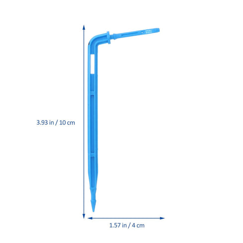 100pcs Automatic Drip Irrigation System Automatic Drip Waterer Dripper Drop Blue Dripping Water Drip Emitter Stakes Automatic Drip Irrigation...