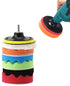 Yesallwas Car Foam Drill Polishing Pad Kit 8Pcs,4 Inch Buffing Pads Kits drill buffer attachment,thin sanding sponge for Drill Buffing,Car Sanding...