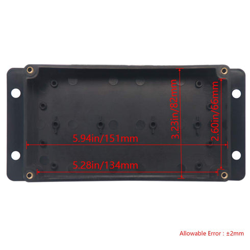 Junction Box IP65 Waterproof ABS Plastic Electrical Project Case Power Junction Boxes, Clear Cover Project Box with Fixed Ear 6.22x3.54x2.36 inch ...
