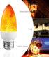 LED Flame Effect Light Bulb E26 Flickering Candle Light Bulbs Atmosphere Lamp for Home Gardens Wedding Party Halloween Christmas 2pcs...