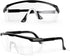 PACIFIC PPE 2 Pack Safety Glasses, Anti-fog, Scratch Resistant Clear Wraparound Lenses and No-Slip Grips, Adjustable, Lab Goggles...